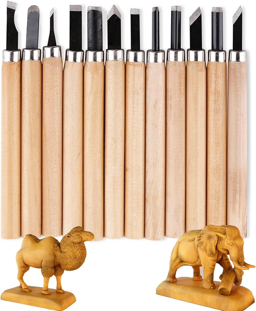 Amazon.co.jp: VTEERY(みさ) 彫刻刀 12本セット 木彫りツール 木工彫刻 Amazon.co.jp: VTEERY(みさ) 彫刻刀 12本セット 木彫りツール 木工彫刻